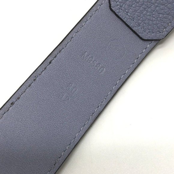 LOUIS VUITTON  MonogramEmpreinte Ceinture-Gracieux belt blue - Picture 2 of 9